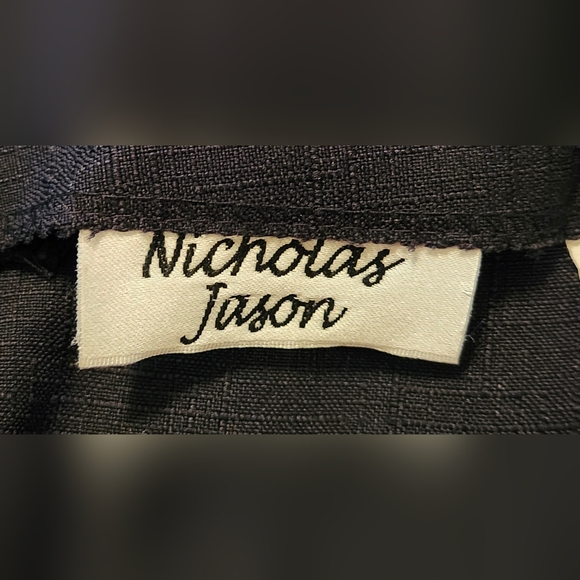 Nicholas Jason Black Plus Size Skirt with Button Accent NWT - Picture 5 of 8